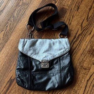 Bolzano Women’s Elegant Black and Silver Crossbody Bag Outdoor Casual